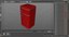 Retro Two Door Compact Refrigerator Red