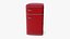 Retro Two Door Compact Refrigerator Red