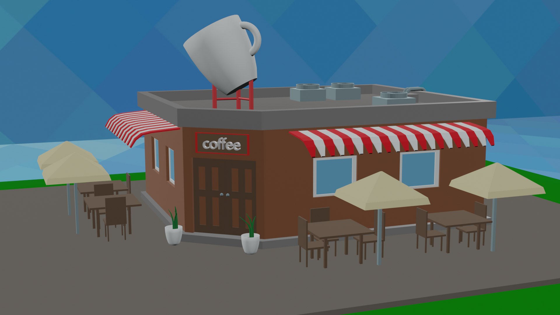 cartoon corner coffee shop 3D https://p.turbosquid.com/ts-thumb/U0/nn13ZI/BknGcXhB/blizko/png/1586938415/1920x1080/fit_q87/4b8e6b61e65298d45871ab1fa0dfc01d96374ff9/blizko.jpg