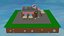 Cartoon Corner Coffee Shop Cafe low-poly