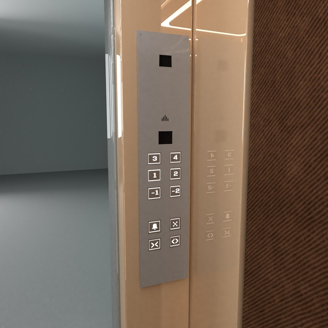 Luxury Elevator 3D Model - TurboSquid 1604733