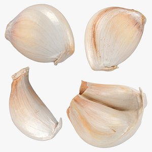 3D Garlic Clove Set v2