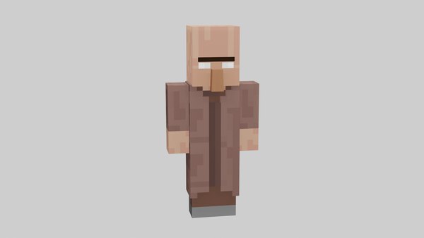 3D модель Minecraft Villager - TurboSquid 2052991