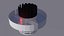 Simple smoke detector 3D model
