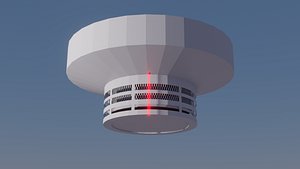 Simple smoke detector 3D model