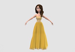 princess cartoon girl