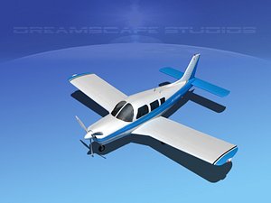 propeller piper cherokee 3d model