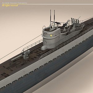 Type IX U-boat submarine