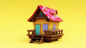 3D Cartoon House 01