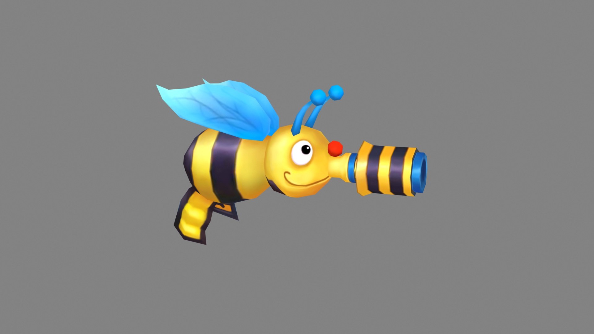 Cartoon Bee Toy Gun - Water Gun 3D Model - TurboSquid 2276862