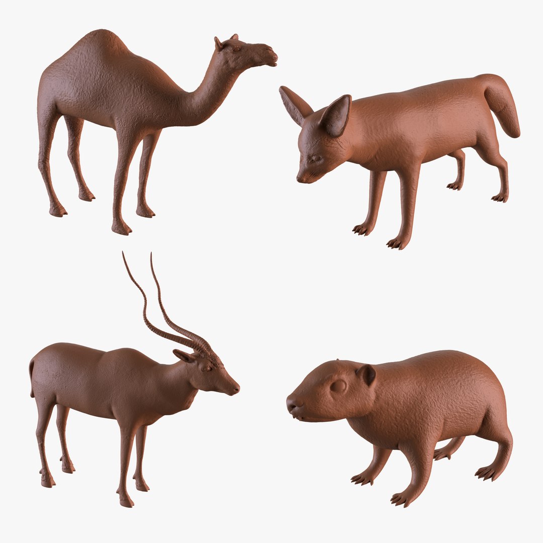 3D Sahara desert animals printable model - TurboSquid 2007042