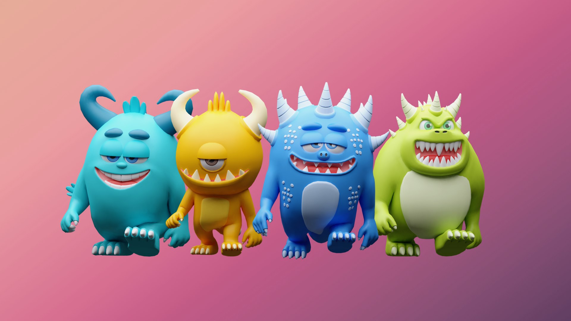 3D Cartoon characters monsters - Low-poly asset pack https://p.turbosquid.com/ts-thumb/U1/JENHk5/UR/3/png/1738001010/1920x1080/fit_q87/79273dc602bcfeef85202ef646933547dcad0558/3.jpg