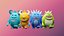 Cartoon characters monsters - Low-poly asset pack
