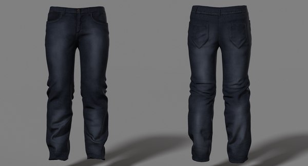 realistic jeans 3D