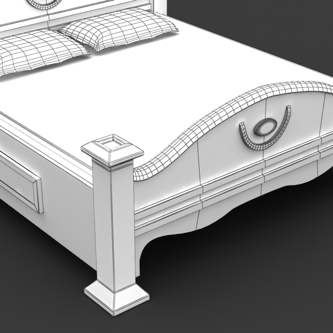 3d Model Bed Cot