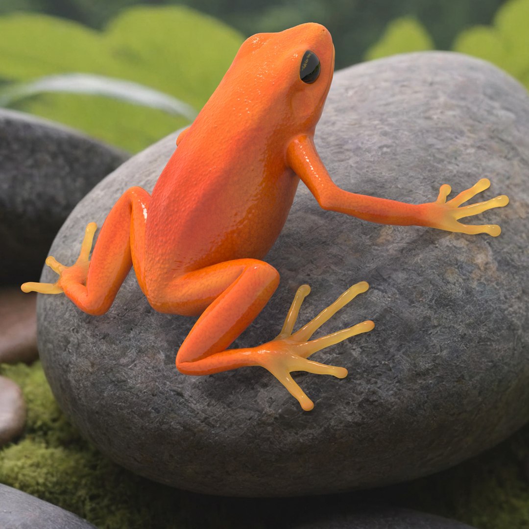Malagasy Poison Frog 3D model preview