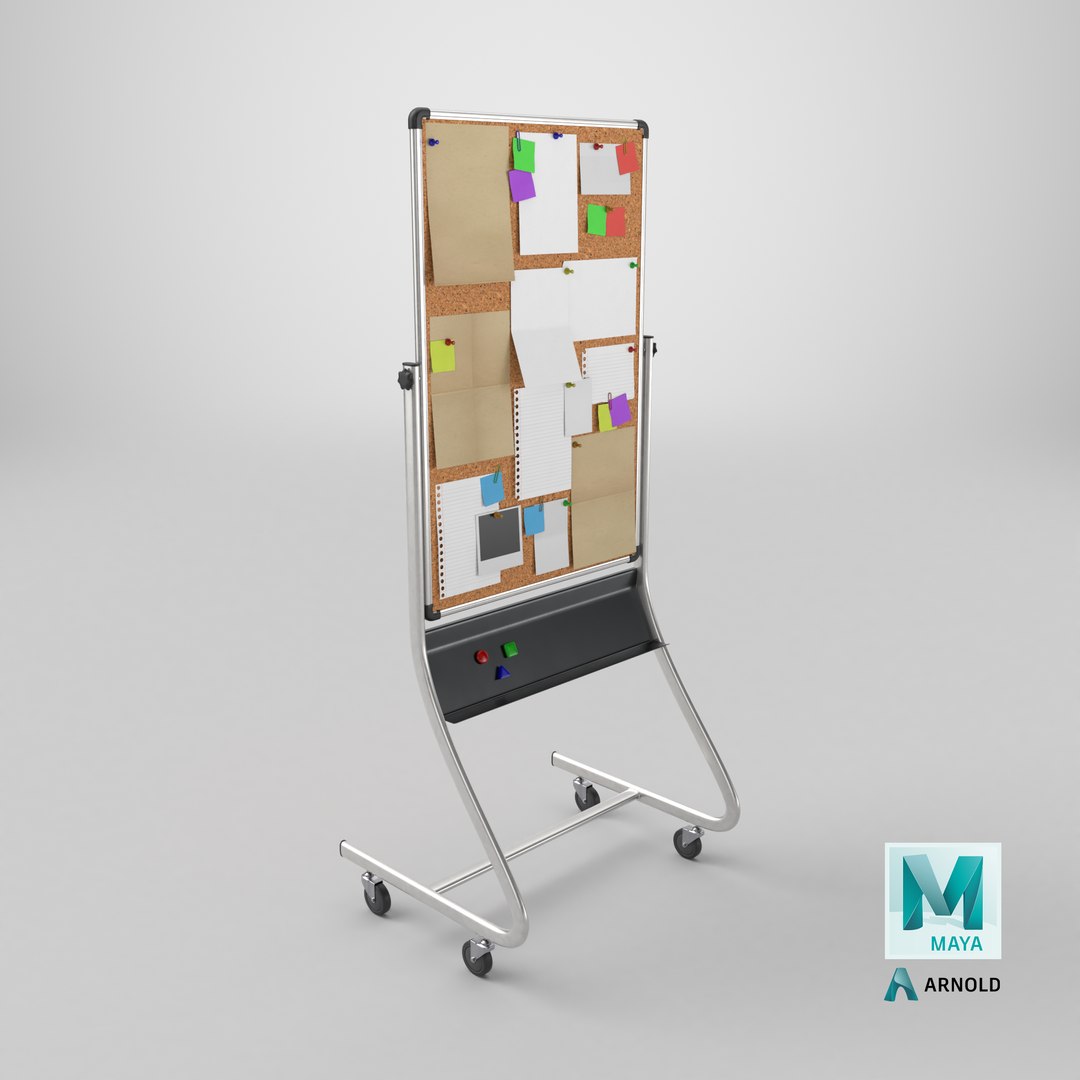 Double-Sided Metal Corkboard - Fully Customizable Tall Pin Board 3D model https://p.turbosquid.com/ts-thumb/U1/Qv5GFz/Ft/stemcell_maya_arnold_render/png/1747687114/1920x1080/fit_q87/3111be14a3eb70fca0ac01100ac787371efaa4e5/stemcell_maya_arnold_render.jpg