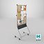 Double-Sided Metal Corkboard - Fully Customizable Tall Pin Board