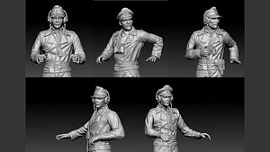 3D german officers