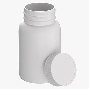 plastic bottle pharma 75ml 3D model
