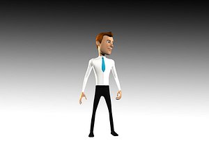 Jhon Cartoon Business Man