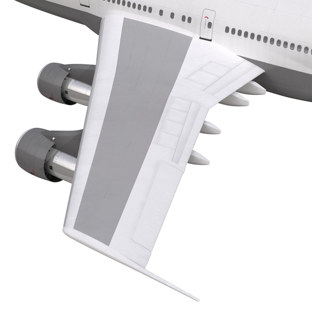 3d model boeing 747-300 lufthansa