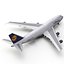 Boeing 747-300 Lufthansa 3D Model