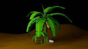 3D banana tree
