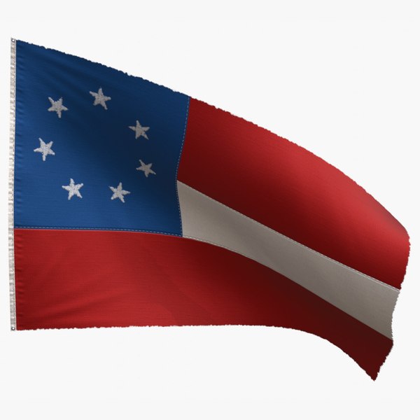 3D model national flag
