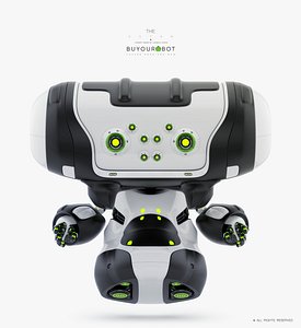 3D cartoon beetle bot model