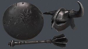 3d shield 1 model