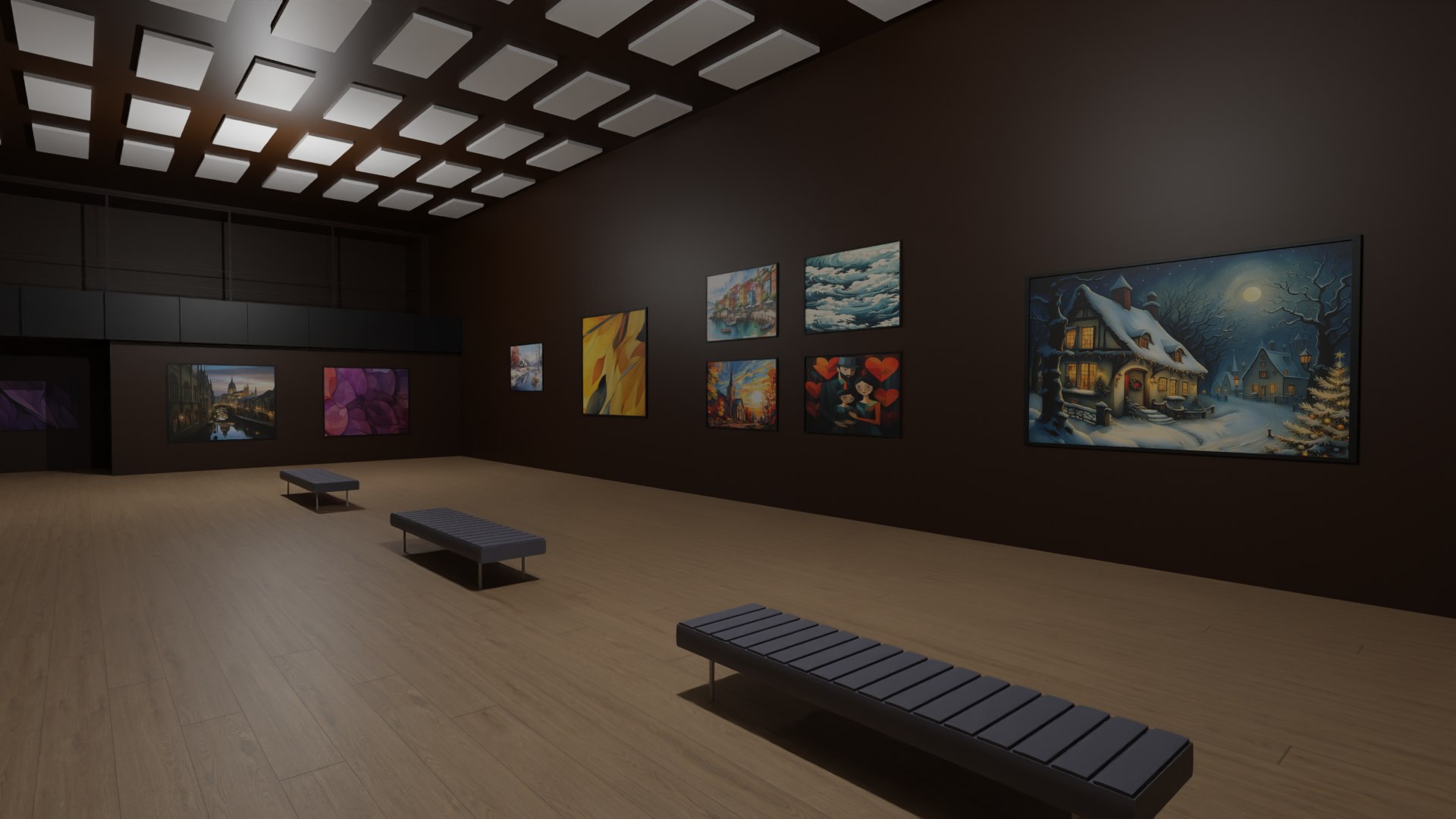 3D Art Gallery - TurboSquid 2157907