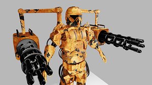 Sci Fi Robot Soldier 3D model