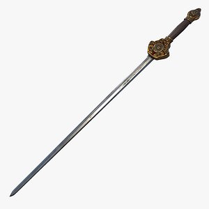Fantasy Sword RPG Chinese Taijijian Jian Blade Sword Straight Gladius Broad Shortsword Sabre Dadao D