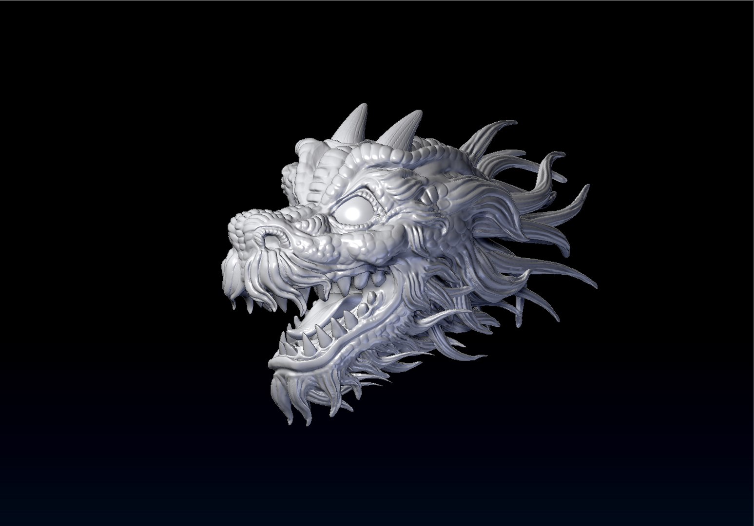 3d dragon head model