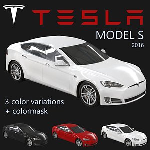 electric sedan tesla s 3ds
