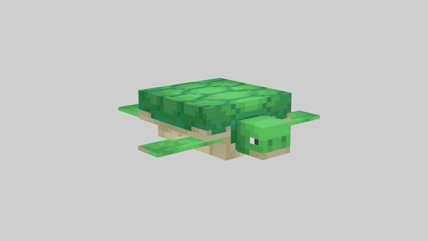 Minecraft Turtle3D模型 - TurboSquid 2056967