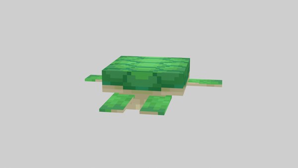 modelo 3d Minecraft Turtle - TurboSquid 2056967