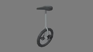 3D Low Poly Unicycle 01