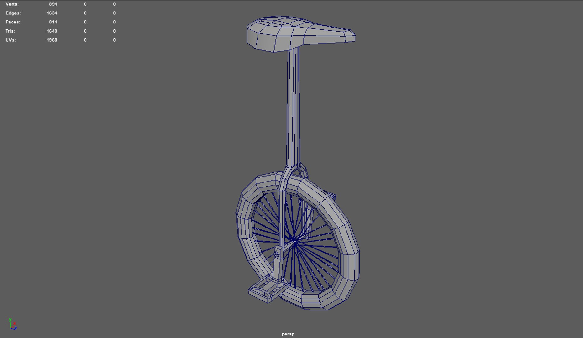 3D Low Poly Unicycle 01 https://p.turbosquid.com/ts-thumb/U1/wZGu3X/R0/low_poly_unicycle_01_wireframe_02/png/1703499625/1920x1080/fit_q87/08a65b33d558435020e16b0d1b06af0727b6ff72/low_poly_unicycle_01_wireframe_02.jpg