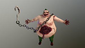 3D evil grandfather assassin