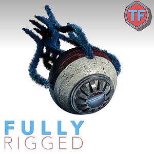 organic drone 3D model