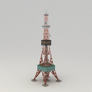 sapporo tower 3d model