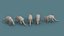 Paquete de iconos isométricos de animales de arte 3d de baja poli 11