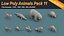 Paquete de iconos isométricos de animales de arte 3d de baja poli 11