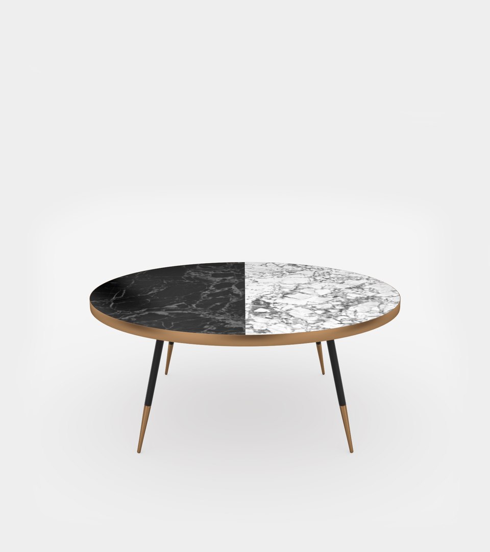 3D photorealistic coffee table marble model - TurboSquid 1404101