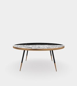 3D photorealistic coffee table marble model