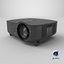 Ceiling-Mounted Cassette Cooling Unit White 3D model