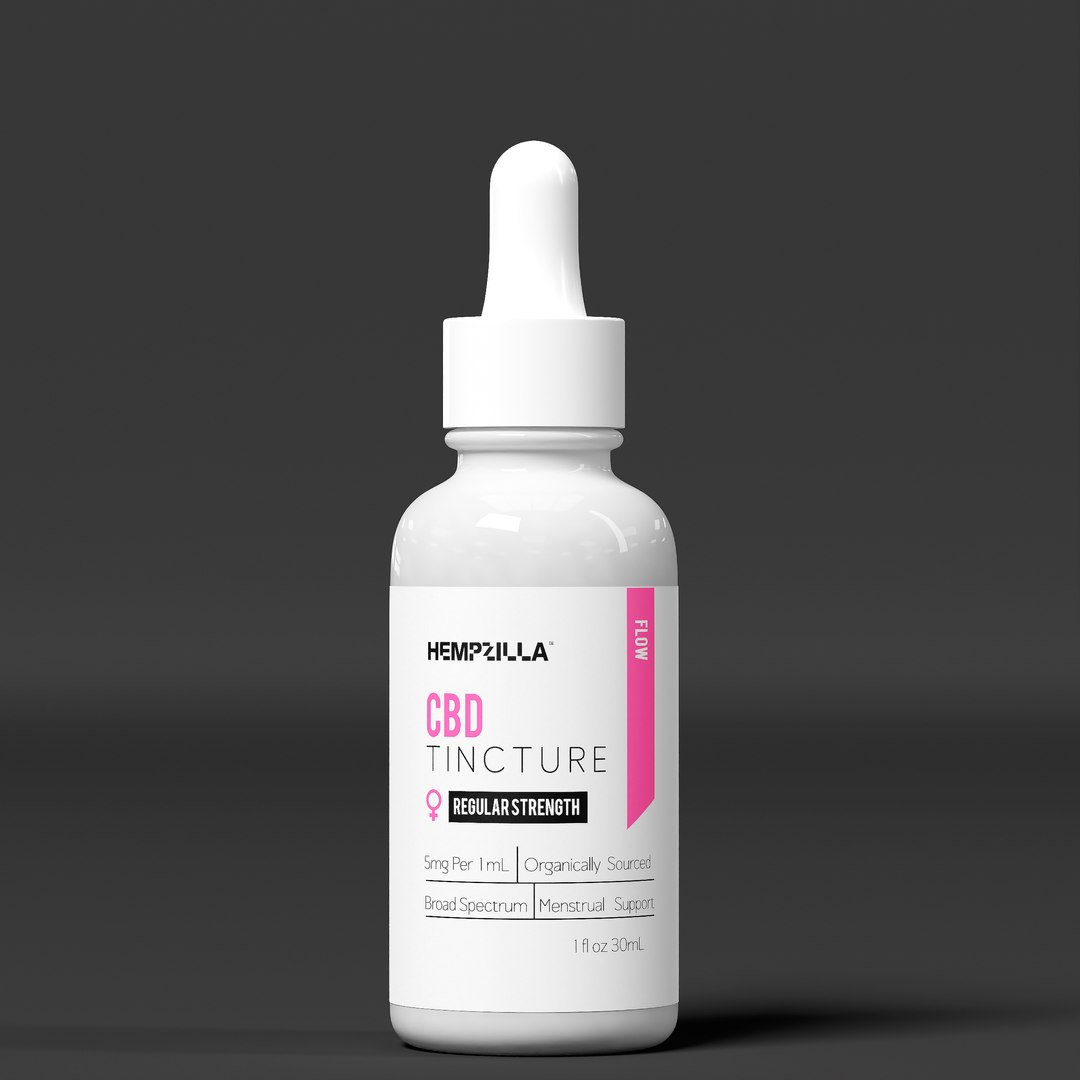 Hempzilla CBD Menstrual Support 3D Model - TurboSquid 2287156