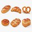 Bakery Bread and Bun 3D Icon Set
